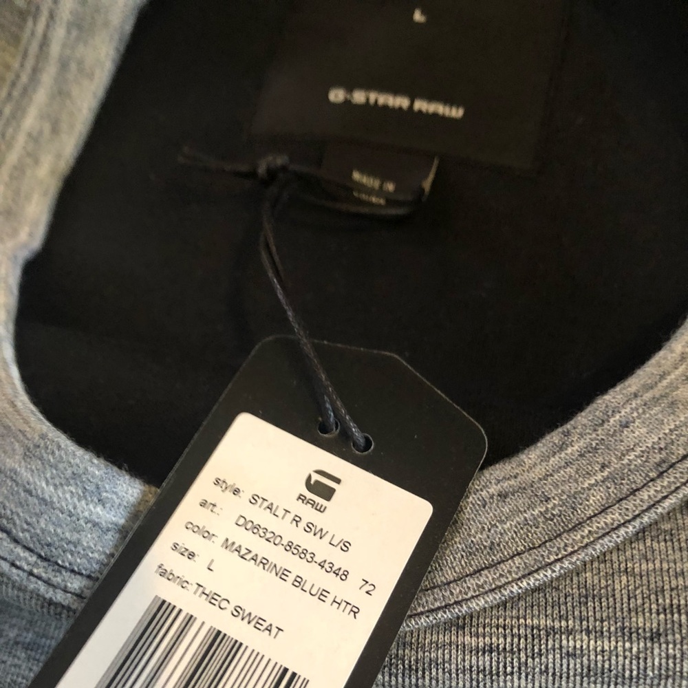 🔥G Star Raw Stalt Crewneck Sweatshirt, M-XL,NWT🔥 - Picture 5 of 8